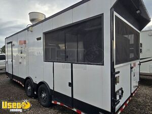 Like New - 2022 8.5' x 24' Barbecue Food Trailer with 6'  Screened