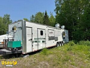2019 Custom Built 36' Mobile Food Trailer w/ Bathroom Concession Kitchen Food Trailer w/ Truck