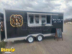 2024 7' x 16' Soft Serve Ice Cream Concession Trailer Mobile Vending Unit