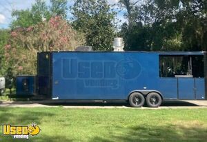 Like New - 2024 8.5' x 26' Barbecue Food Concession Trailer with 8' Porch