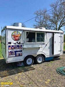 2019 Custom-Built 8.5' x 16' Mobile Kitchen / Lightly Used Food Concession Trailer