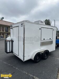 New - 2023 7' x 12' Food Concession Trailer with Generator Platform