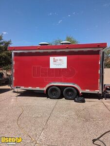 2021 7' x 16' Kitchen Food Trailer with Fire Suppression System