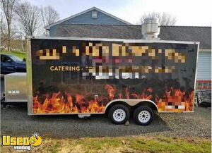 2018 8.5' x 18' Freedom Kitchen Food Concession Trailer | Mobile Food Unit