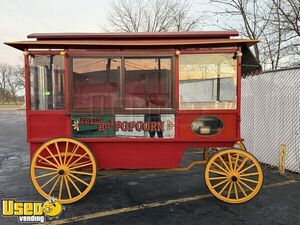 Charming - 5' x 11' Antique Style Popcorn Wagon Old Fashioned Custom Concession Trailer