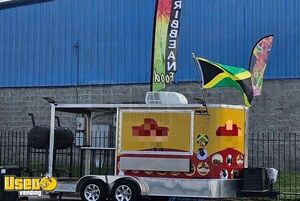 2021 7' x 19' Barbecue Food Concession Trailer with Porch