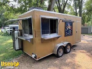 2022 7' x 16' Kitchen Food Concession Trailer with Fire Suppression System