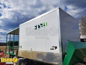 Very Clean Barbecue Concession Trailer with Porch / Mobile BBQ Unit