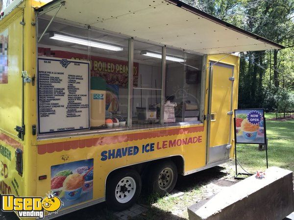 7' x 14' Shaved Ice Concession Trailer