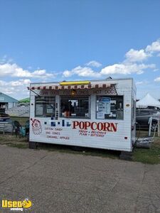 Vintage 1972 7' x 17' Carnival Style Food Concession Trailer