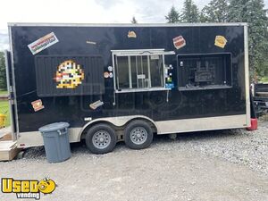 Like New 2021 - 8.5' x 18' Kitchen Food Concession Trailer with Pro-Fire Suppression