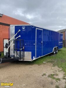 Like New. 2020 8.5' x 30' Diamond Cargo Kitchen Food Concession Trailer