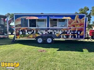 Well Equipped Kitchen Food Concession Trailer with Pro Fire System