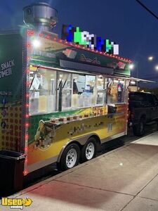 2025 8.5' x 15' Kitchen Food Concession Trailer with Fire Suppression System