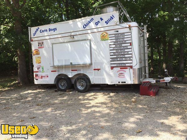 2011 - 8.5' x 16' Used Food Concession Trailer