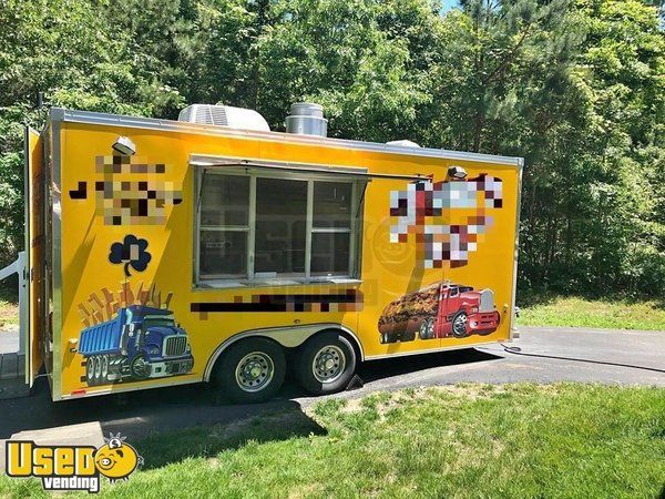 Loaded 2018 - 8.5' x 18' Mobile Kitchen Food Concession Trailer
