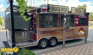 2020 Concession Nation 8' x 24' Brick Oven Wood-Fired Pizza Trailer