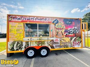 2024 18' Kitchen Food Concession Trailer with Pro-Fire System
