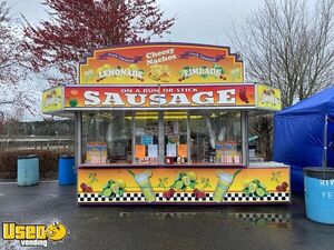 8' x 12' Carnival-Style  Hydraulic Lift Lemonade + Funnel Cake / Sausage Concession Stand Trailer