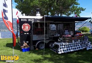 2016 7.6' x 17' Wood-Fired Gas Combo Pizza Trailer