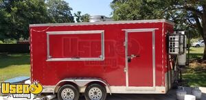 2018 - 7' x 14' V-Nose Food Concession Trailer | Mobile Vending Unit or Sale