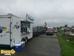 2015 United 8.5' x 16' Kitchen Food Trailer with Pro-Fire Suppression System