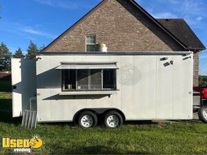 Like-New - 2023 8' x 18' Kitchen Food Concession Trailer w/ Smoker Trailer & Pro-Fire Suppression