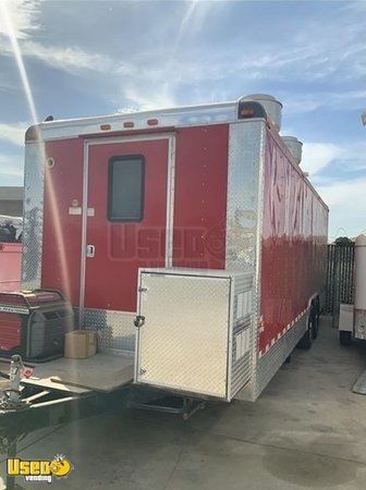 Lightly Used 2016 Cargo Craft 25' Permitted Kitchen Food Concession Trailer