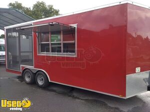 Barely Used 2021 - 8.5' x 20' Barbecue Food Trailer/BBQ Trailer with Porch