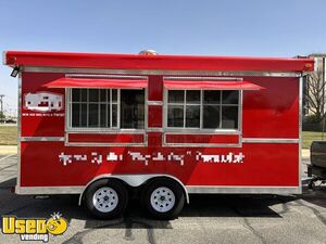 Like-New - 2022 8' x 16' Barbecue Food Concession Trailer w/ Pro-Fire Suppression