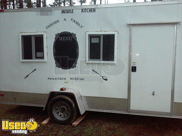 14' x 6' V-Nose Food Concession Trailer