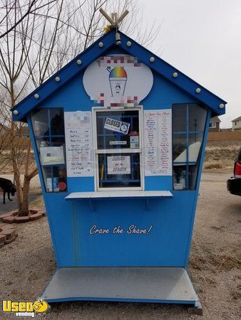 Shaved Ice Concession Trailer Used Mobile Sno-cone Stand