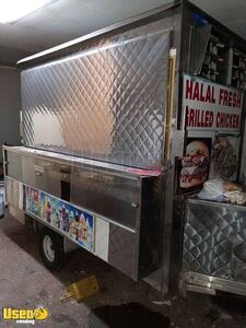 All Stainless Steel Food Concession Trailer / Mobile Food Vending Unit