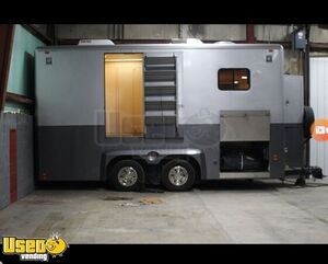 2001 - 8' x 18' Custom-Built Enclosed Kitchen Catering Trailer w/ Air Ride Suspension