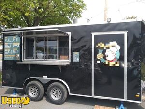 2019 8.5' x 16' Mobile Kitchen Food Concession Vending Trailer + Shed