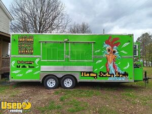 Turnkey - Loaded 2023 24' Mobile Kitchen Food Concession Trailer w/ Fire Suppression