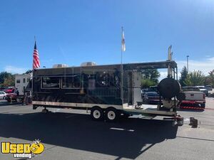 Turnkey - 2010 9' x 30' Barbecue Food Trailer with Porch | Concession Trailer