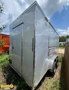 NEW - 7' x 16' Empty Concession Trailer | Mobile Vending Unit
