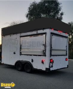 2001 16' Food Concession Trailer Basic Kitchen Shell w/ Fire Suppression