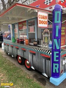 Retro 1975 7' x 14' Waymatic Mobile Diner Food Concession Trailer