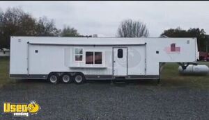 Huge 8' x 40' Car Hauler Concession Trailer Conversion