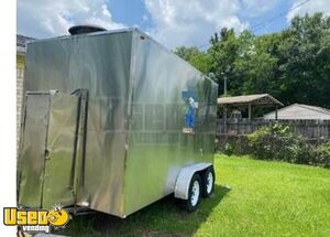 2018 6.5' x 13'. Stainless Steel Kitchen Food Concession Trailer