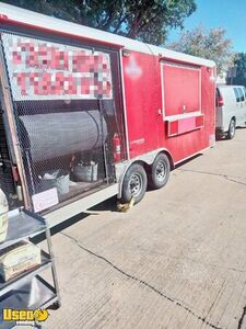 2012 8.5' x 20' Barbecue Food Concession Trailer with 6' Enclosed Porch