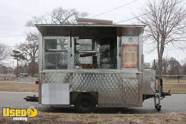 1993 - 8' x 5' Stainless Food Service Concession Trailer