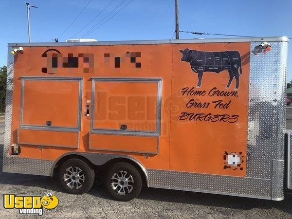 2018 - 8.5' x 16' Food Concession Trailer