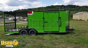 2019 - 8.5' x 20' Diamond Cargo V-Nose Food Concession Trailer with Porch