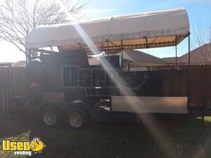 Nicely-Built Mobile Barbecue Concession Food Trailer/Used BBQ Rig