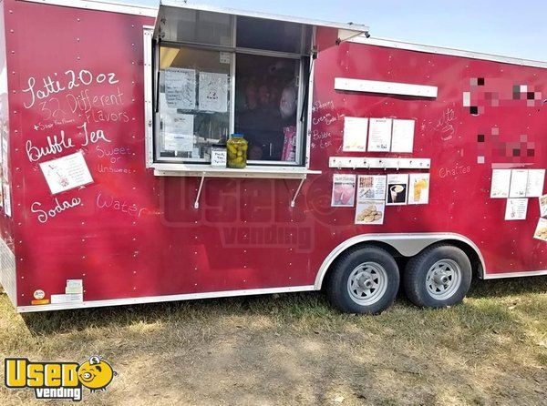 Great Looking 2016 - 8' x 17' Used Kitchen Food Concession Trailer