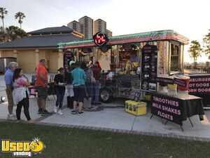 Beautiful Retro Style 2002 8.5' x 16' Mobile Kitchen Food Concession Trailer