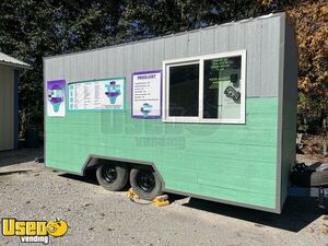 2021 7' x 14' Lightly Used Snowball Concession Trailer / Shaved Ice Trailer